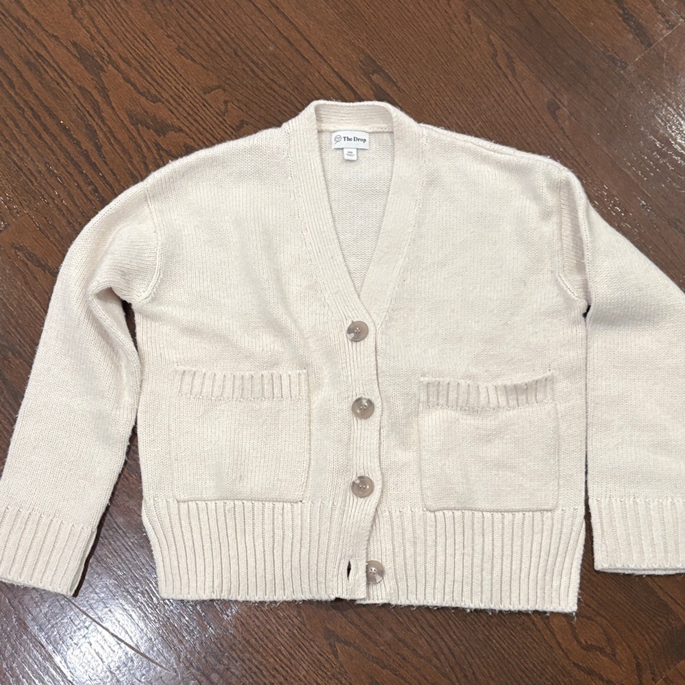 The Drop Women's Cream Cardigan